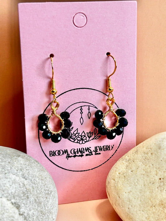 Floral Wire Wrapped Earrings