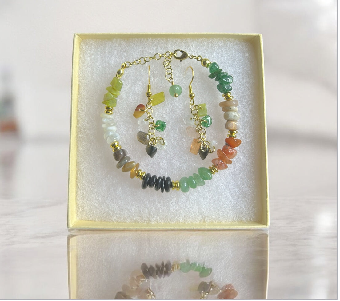 WOMEN'S BRACELET & EARRINGS SET