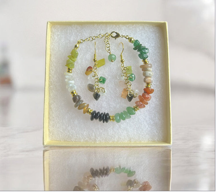 WOMEN'S BRACELET & EARRINGS SET