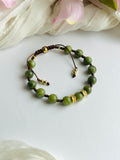 Green Jade Serenity Adjustable Bracelet