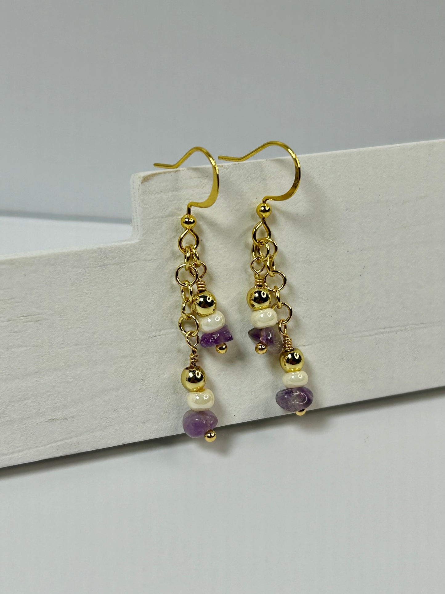 Natural Chip stones Bracelet & Earring set