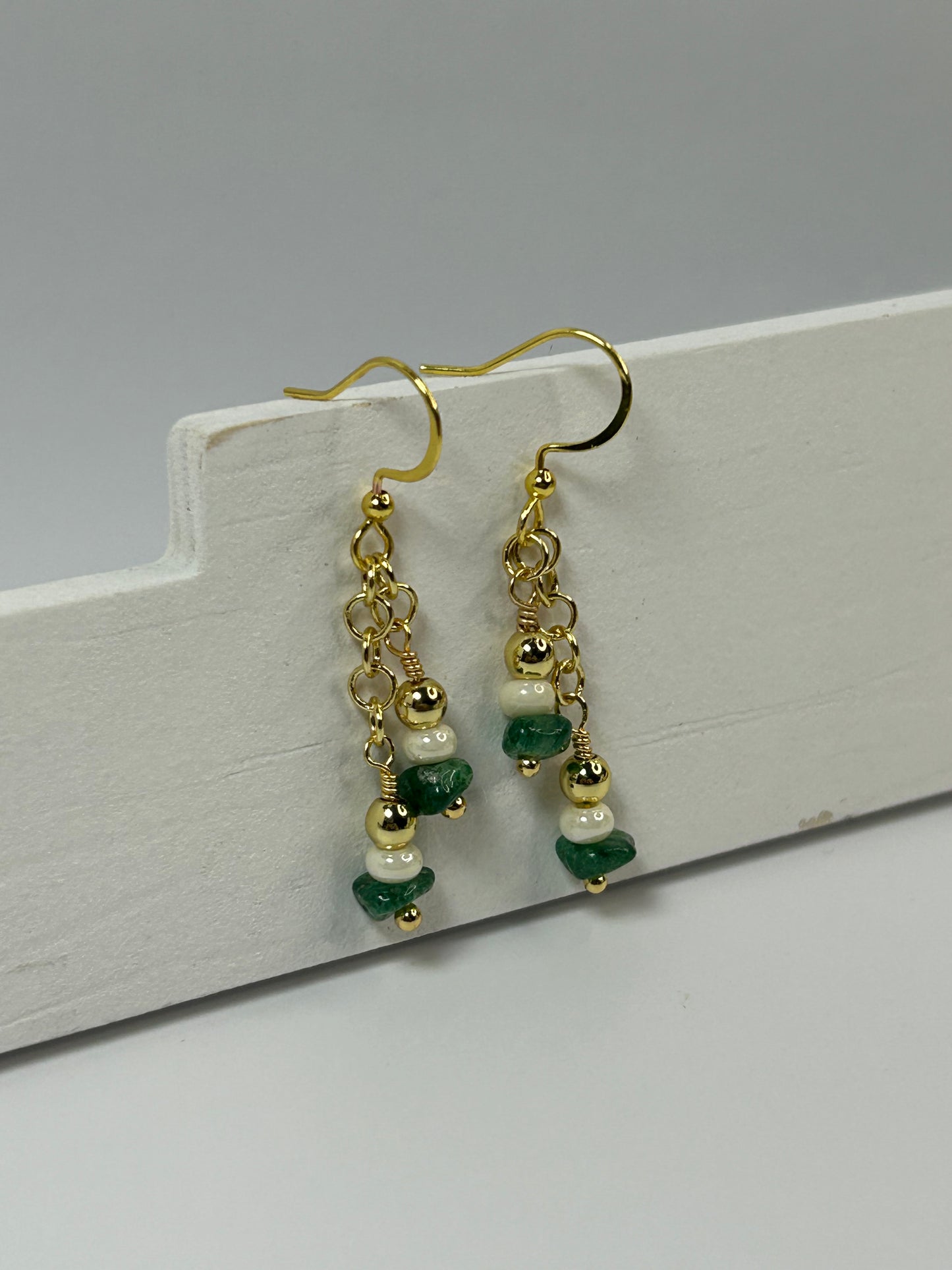 Natural Chip stones Bracelet & Earring set