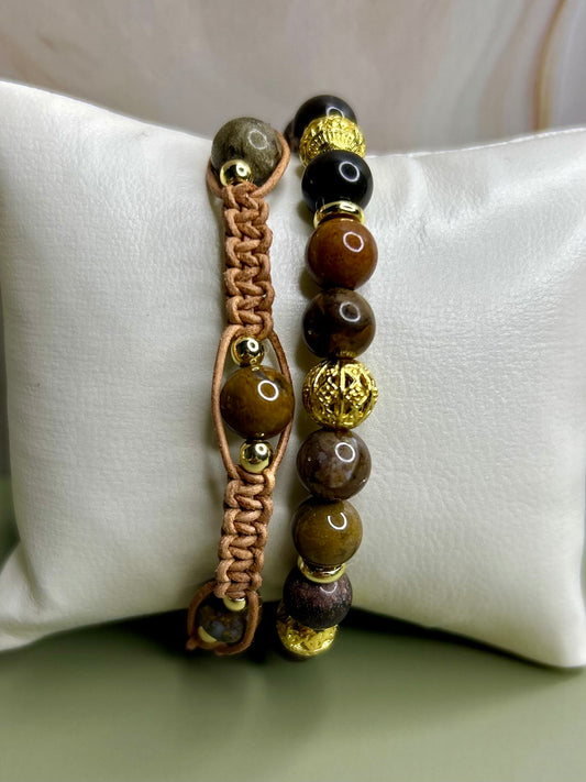 Bronzite Gemstone Bracelet