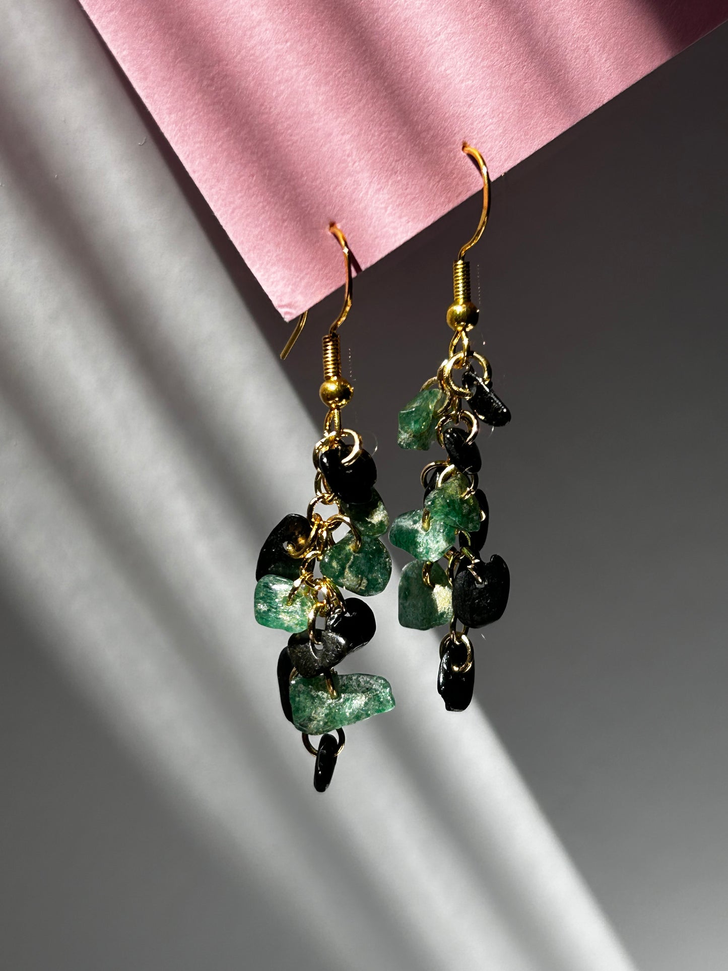 Handmade Chips Gemstone Earrings