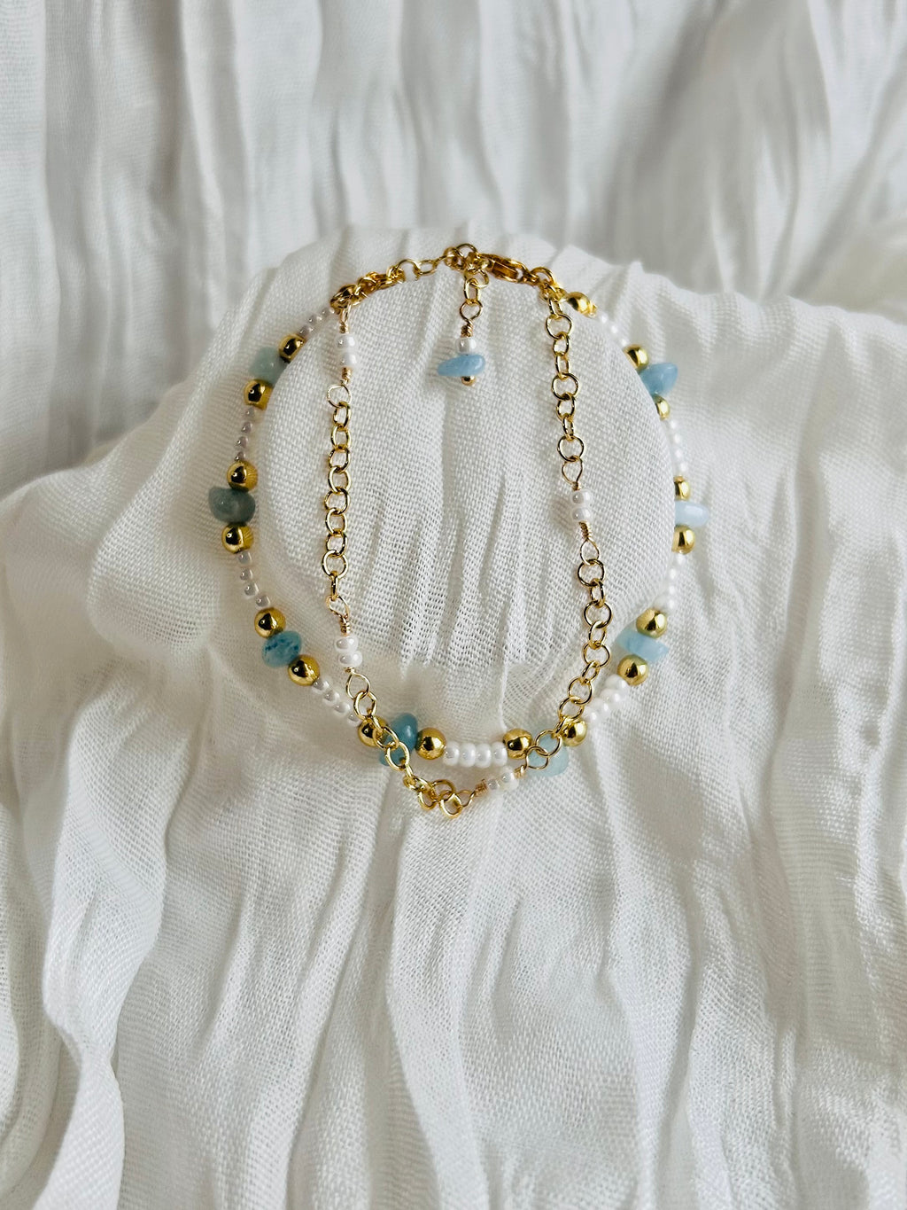 Natural Chip stones Bracelet & Earring set