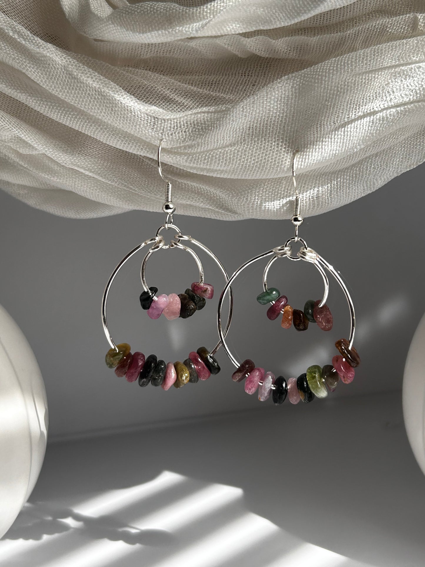Moonstones Hook Earrings