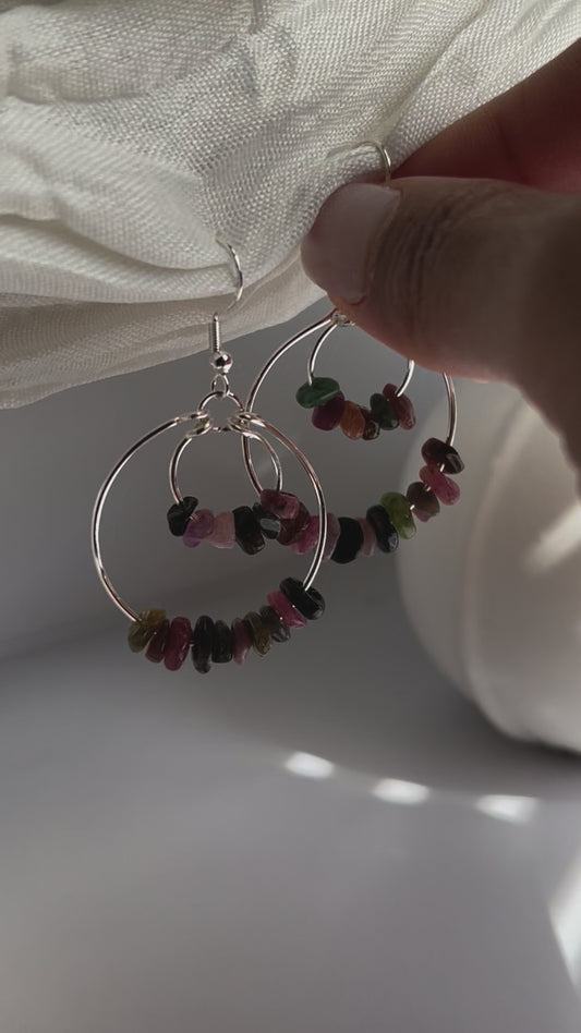 Moonstones Hook Earrings